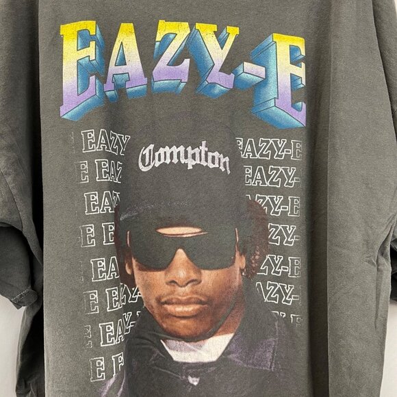 Easy E Men’s Crew Neck Short Sleeve T-Shirt Gray/Multi Size 3XL - Picture 4 of 9